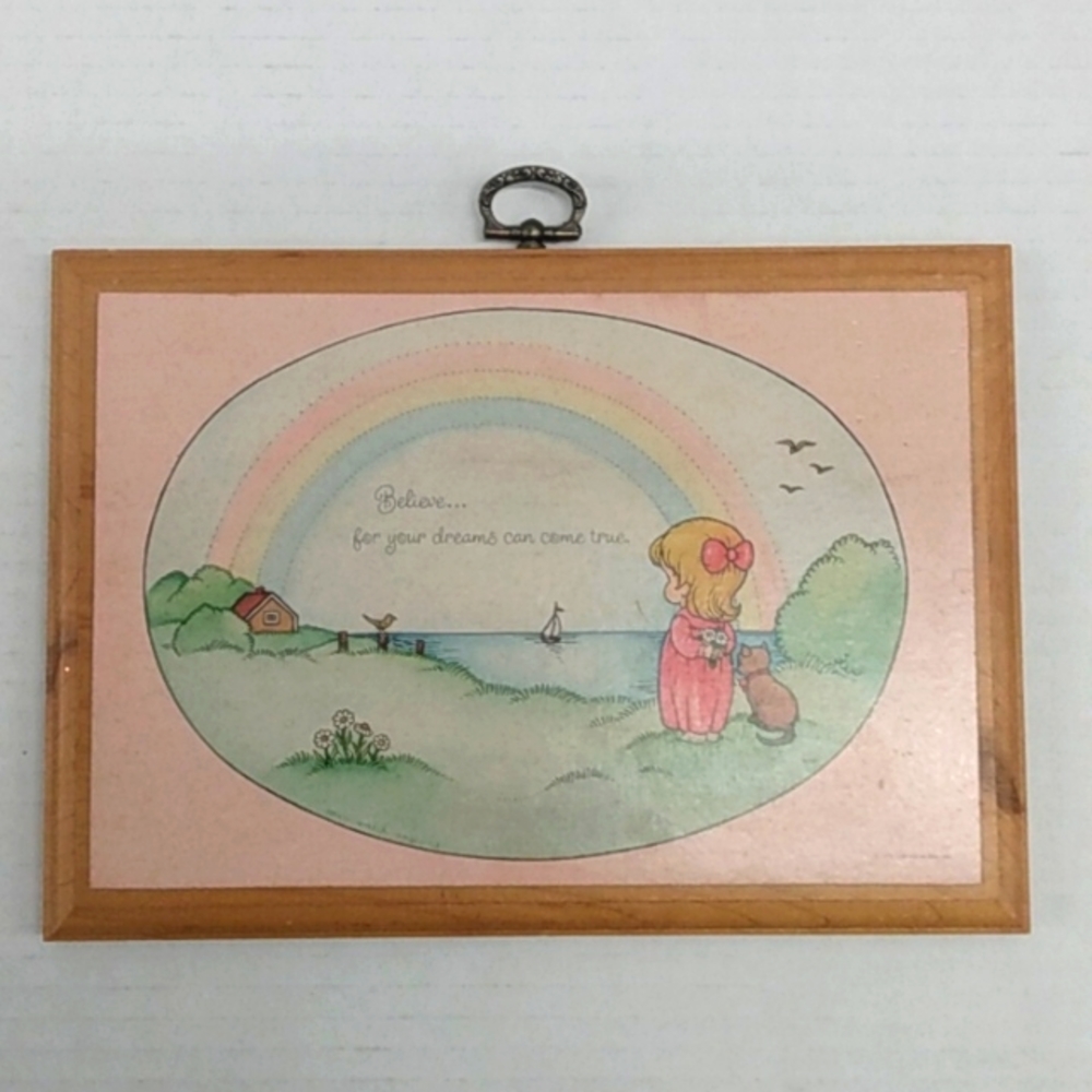 Joan Walsh Anglund Vintage Print Believe 1974